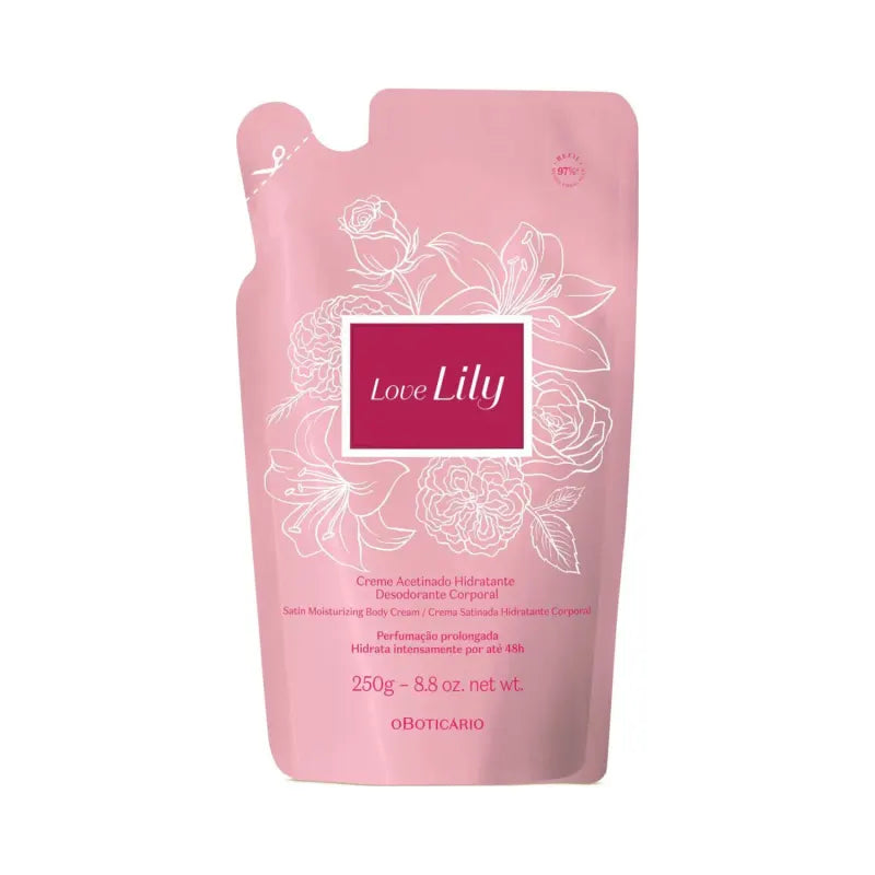 Boticário refil Creme acetinado love Lily